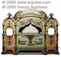Carousel Organ --Retaining its ornate original fa&ccedil;ade, with a restored, electrified mechanism, this Wilhelm Bruder carousel organ