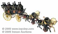 Hubley Four-Seat Brake --Another entry with provenance through the F.H. Griffith collection was this Hubley cast-iron four-seat brake