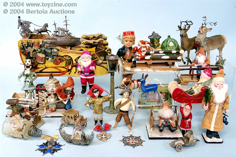 A touch of Christmas décor featuring cotton ornaments, glass,  A touch of Christmas décor featuring cotton ornaments, glass,