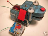 Vintage Tin Robot Dog Space Toy Remote Control Japan