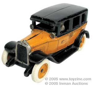 American cast-iron toymakers, Arcade, produced this 8½in Yellow Cab bank