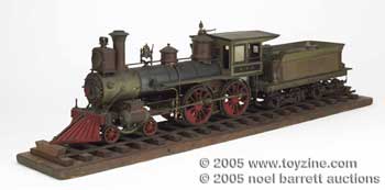 scratch-built scale model of B&O Railroad locomotive and tender was made in the late 19th century and was acquired by Kimball from the son of its maker, Samuel Medary Wilson