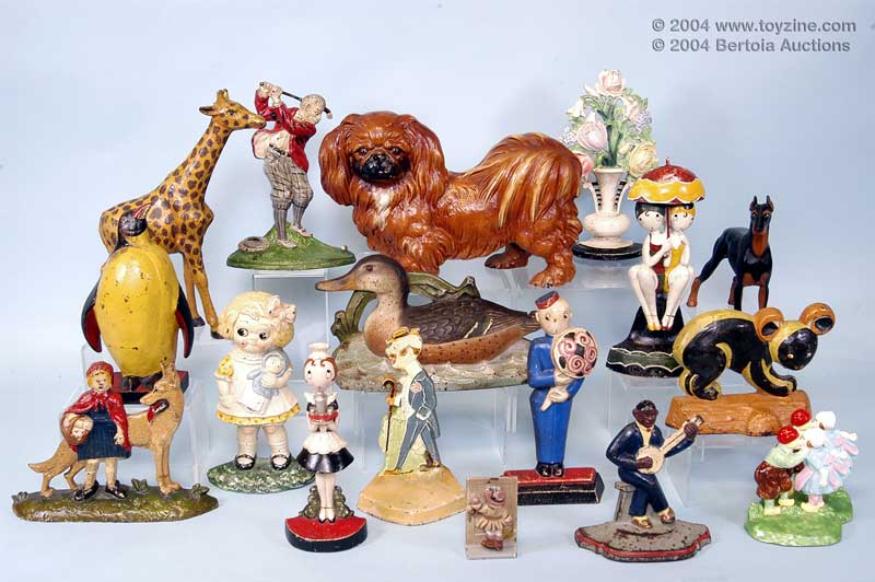 doorstop, casting effects, cast iron figures