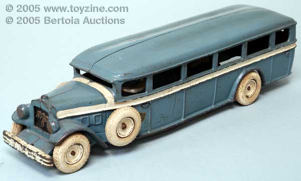 For rarity and condition look at the White '6' Bus by Arcarde scarce both in example and condition, and just one of the many desirable buses to be offered