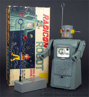 Masudaya Radicon Robot, boxed, with remote control