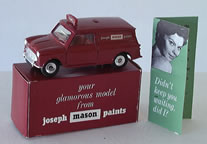 RARE DINKY JOSEPH MASON PAINTS MINI VAN PROMOTIONAL MB