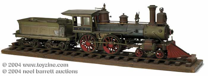 Scratch-built Train Model - This amazing train model was made in the last quarter of the 19th century. Kimball acquired it in the 1940s, from the grandson of its creator, Samuel Medary Wilson