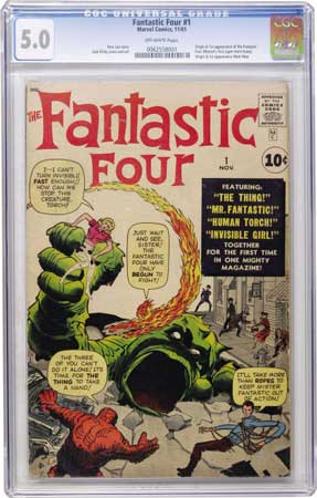 Fantastic Four #1 CGC 5.0 sold for $4,182.50