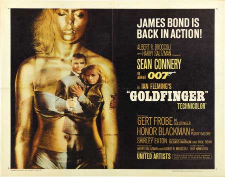 A half-sheet for Goldfinger realized $1,314.50