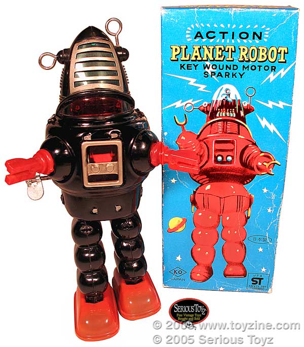 action planet robot tin toy Robbie Robot 
