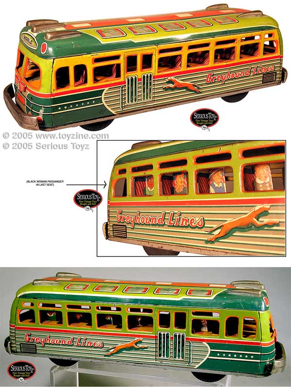 tin toy greyhound bus