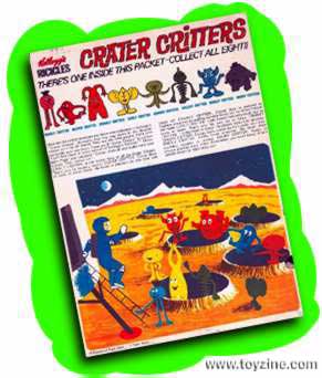 Crater Critters Cereal Box