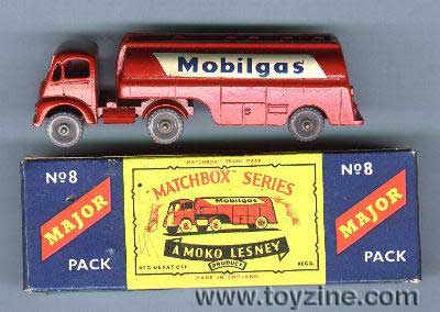 MATCHBOX M-8 MOBILGAS PETROL TANKER, ca early 1960s