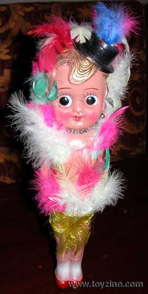 CARNIVAL KEWPIE - JAPAN, Early 1970's plastic carnival Kewpie doll