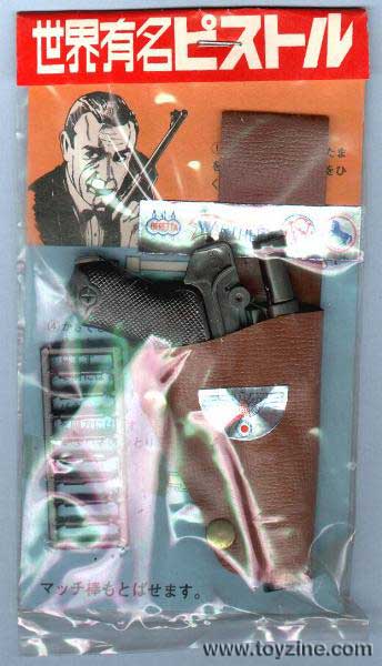 007 JAMES BOND MINI LUGER, ca 1960s, plastic, very unusual unlisenced Sean Connery