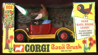 CORGI BASIL BRUSH CAR - DIECAST - 1960s