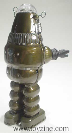 BILLIKEN ROBBY THE ROBOT - JAPAN - TIN - WINDUP, dark green version of Billiken's 1st issue 1993 tin windup Robby