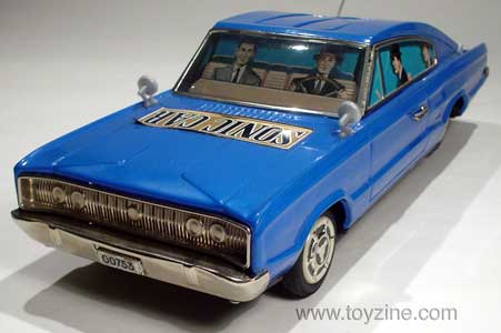 DODGE CHARGER - TIN - 1960s - JAPAN, sonic car dodge charger all tin