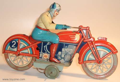 WINDUP MOTORCYCLE - tin - 1935 PAYA - very rare windup motorcycle, made by PAYA JUGUETES in 1935